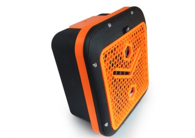 alveoONE noir et orange PETG vue de face