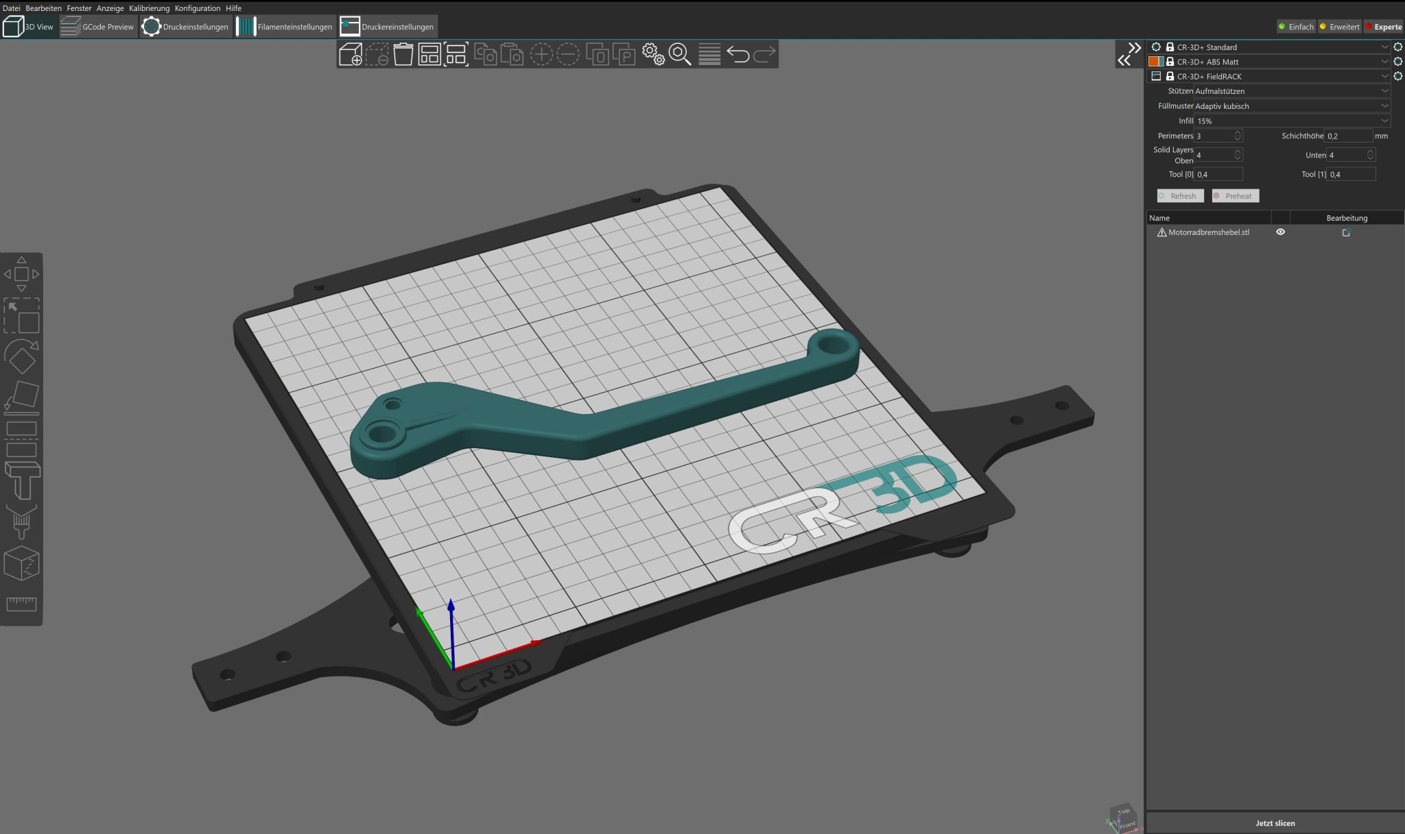 Filter ALveo3D inside machine CR-3D