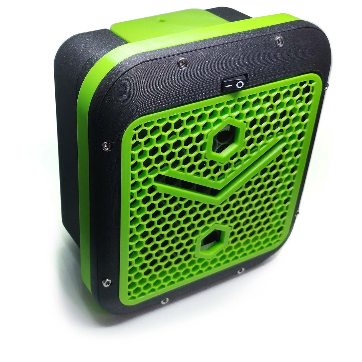 rendu 3D alveoONE noir et vert