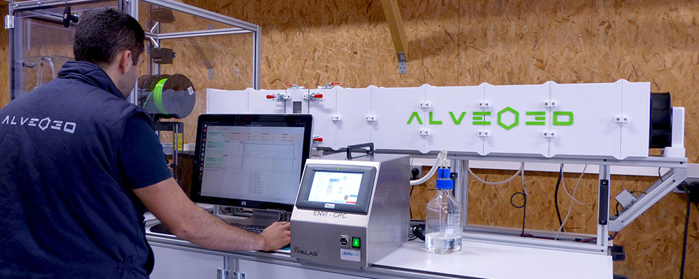 le banc de test alveo3D