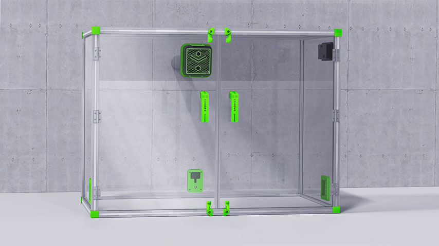 Conception 3D du caisson Caisson réalisation 3D