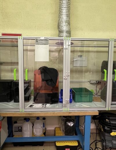 Enceinte personnalisée pour résine + filament de Safran