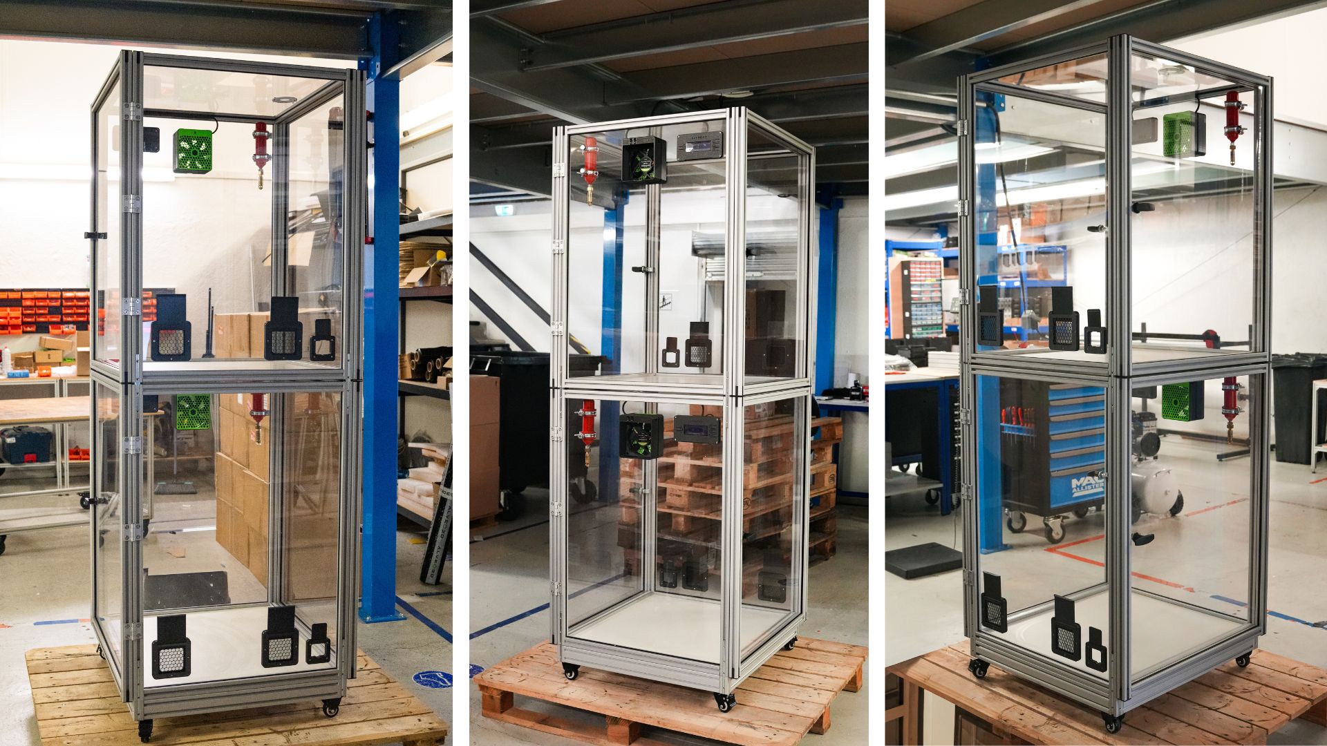 Caisson sur mesure avec filtration et système anti-incendie