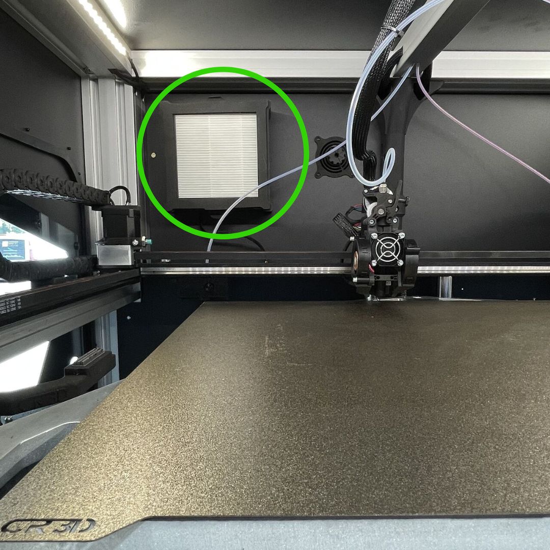 Filter ALveo3D inside machine CR-3D