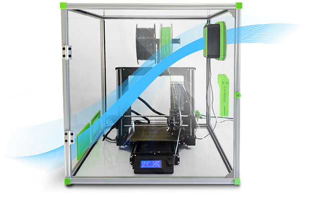 caisson avec alveoONE pour la filtration de l'air
