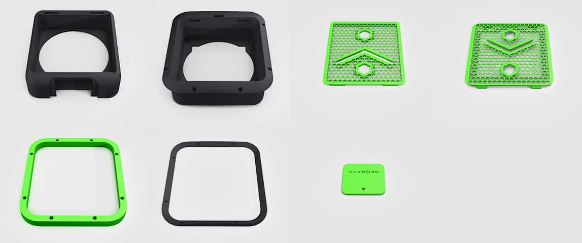 7 pièces imprimées alveoONE