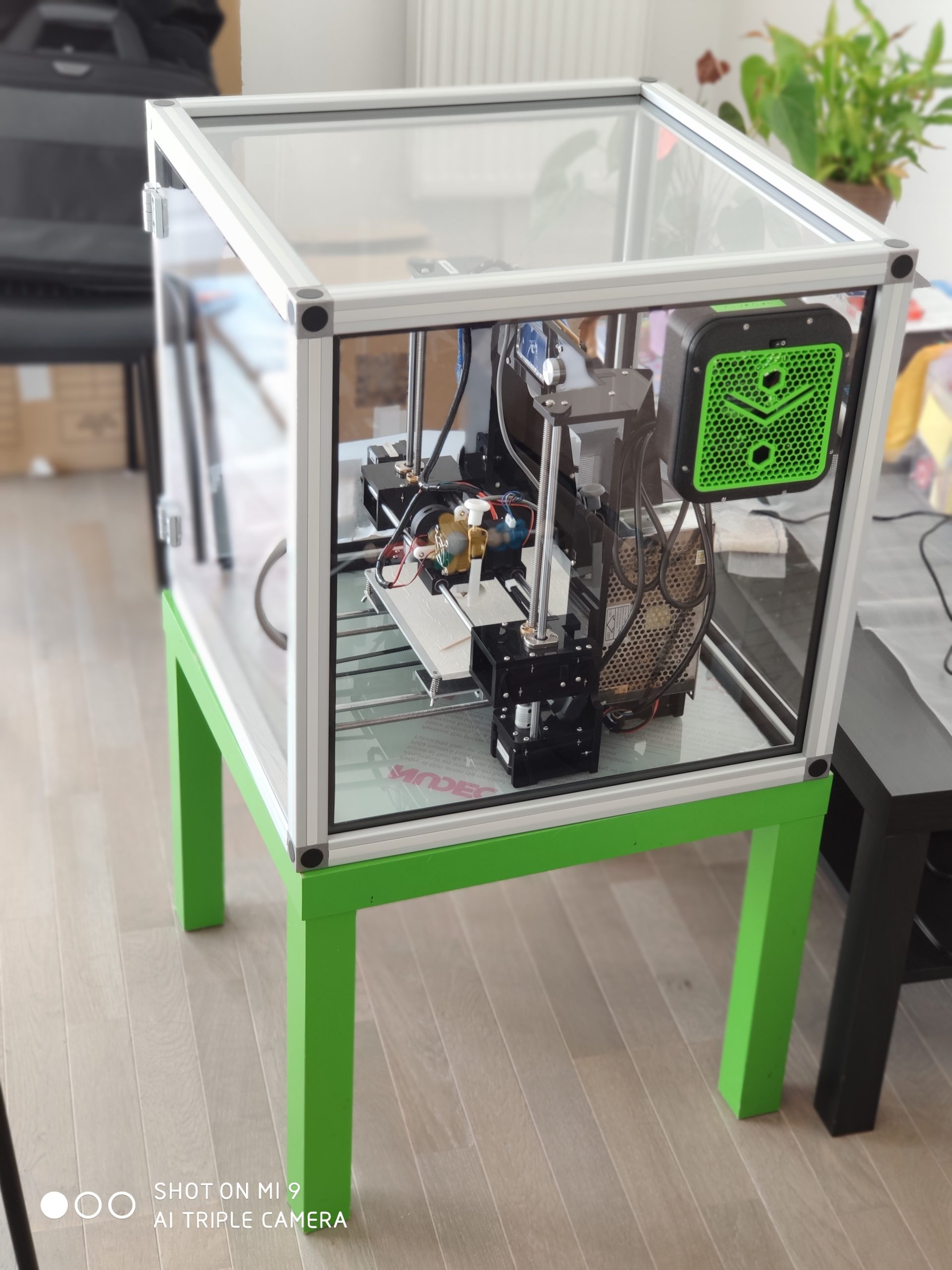 caisson imprimante 3d avec boîtier alveoONE