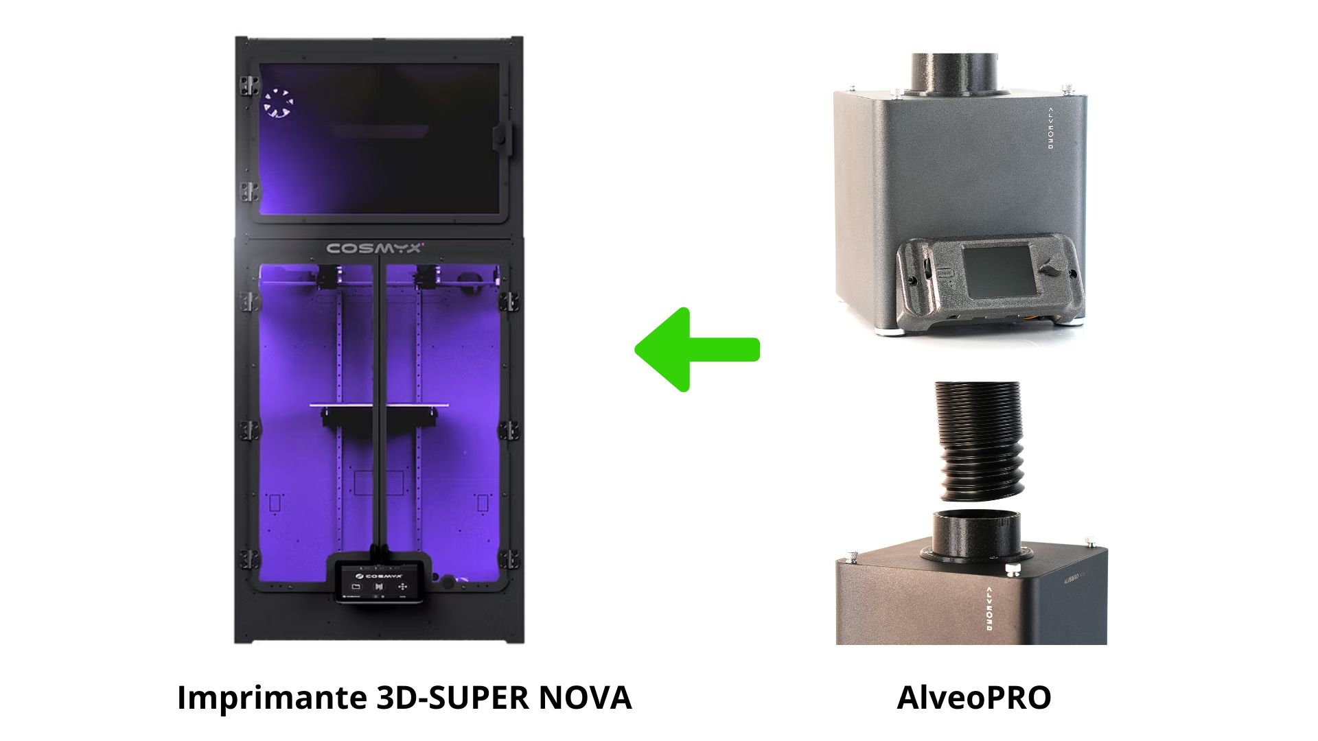 Imprimante 3D SUPER NOVA et AlveoPRO