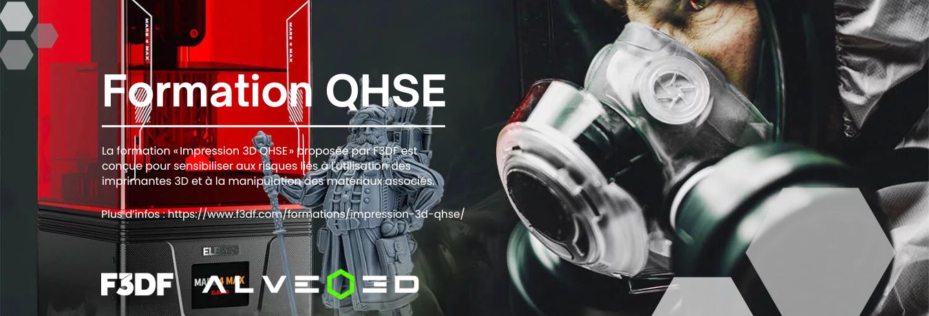 La formation « Impression 3D QHSE » par F3DF + Alveo3D