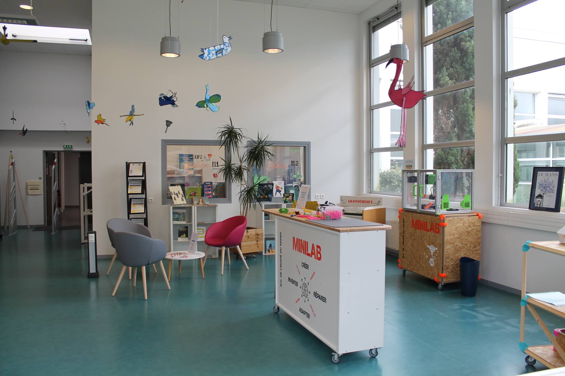 Minlab BU Inspé Le Mans avec imprimante 3D