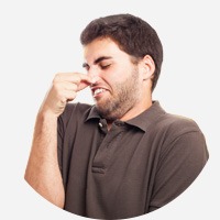 des odeurs désagrables et irritantes