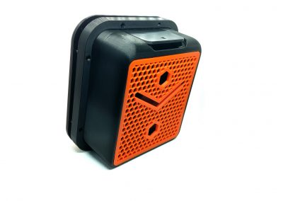 alveoONE noir et orange PETG vue arrière