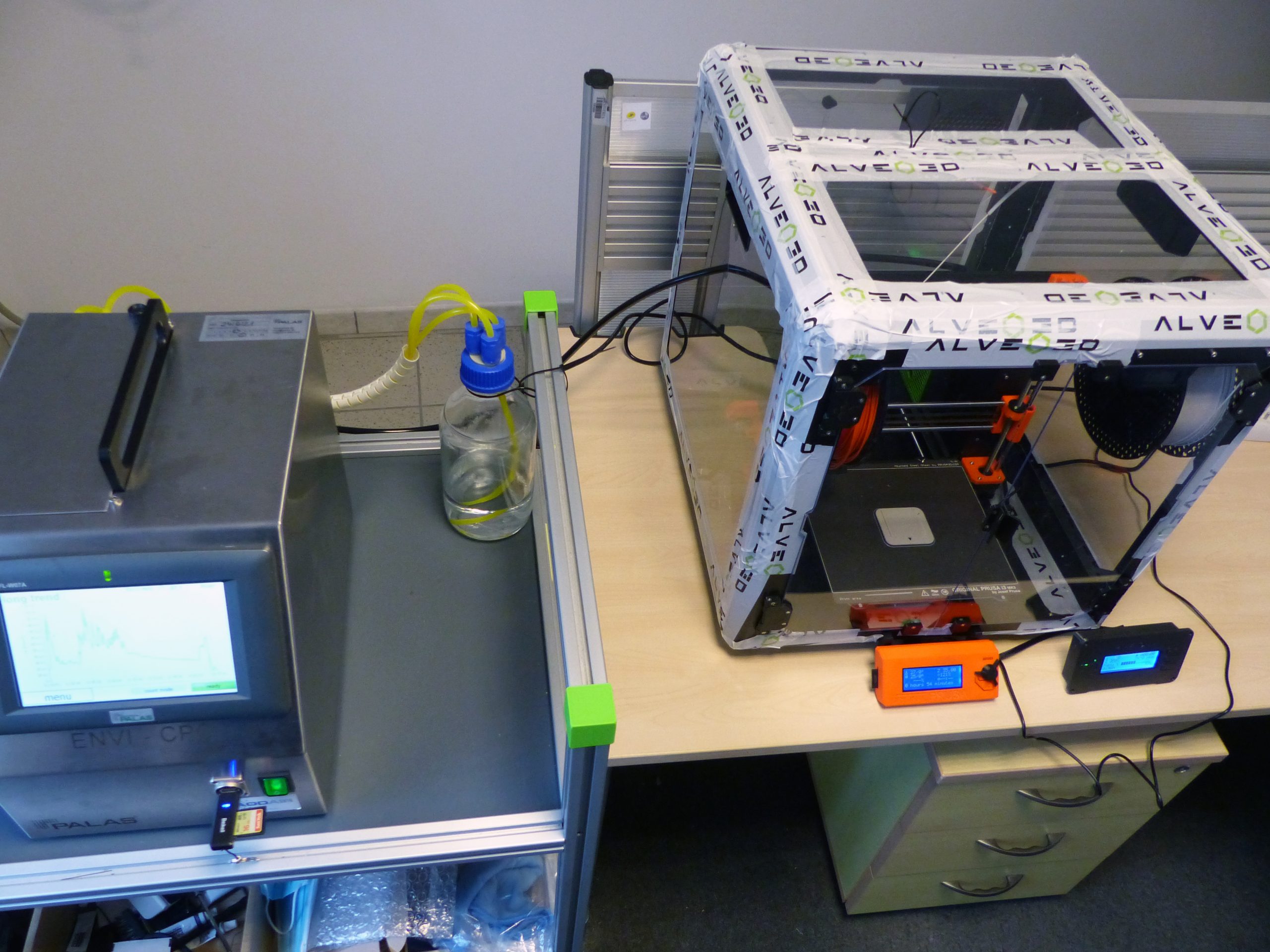 alveo3D testing on original prusa enclosure