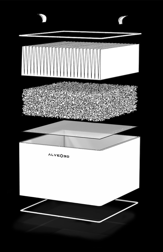 filtre M100 éclatée