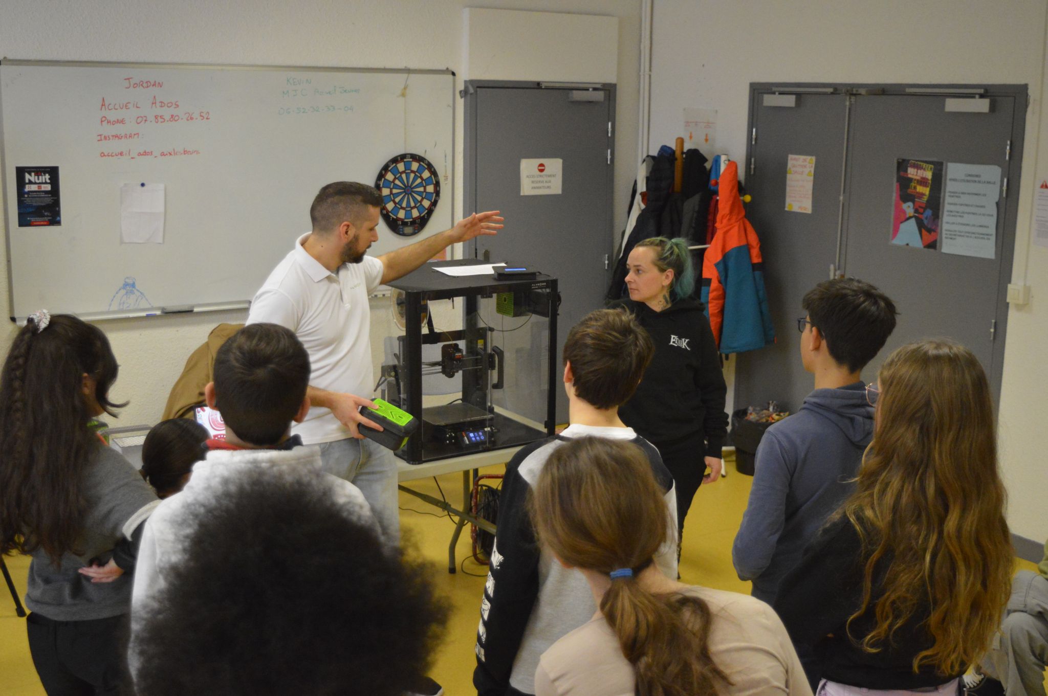 Workshop 3D printing for young generation 3D printing safety at school