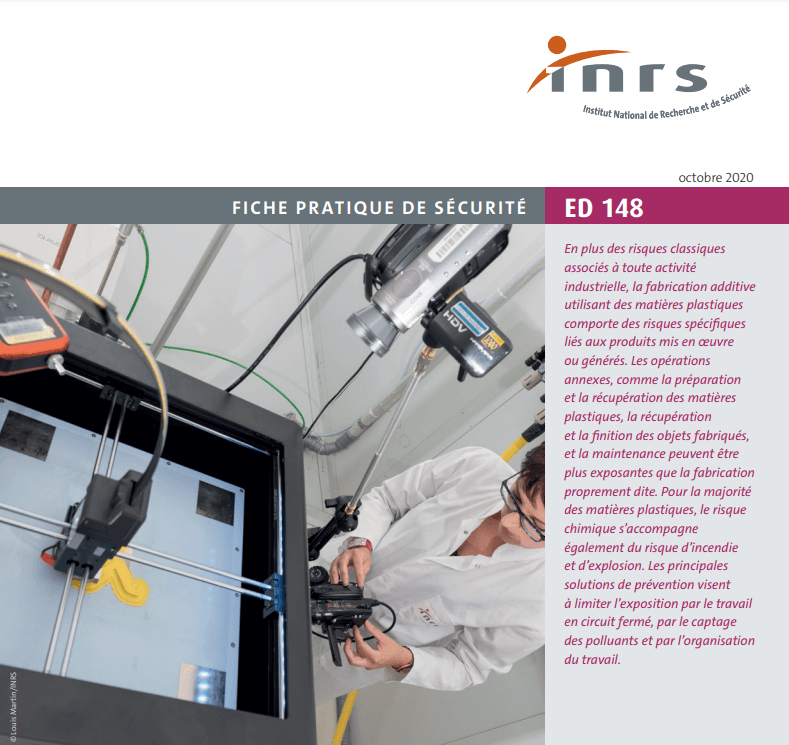 Fabrication additive fiche pratique de sécurité