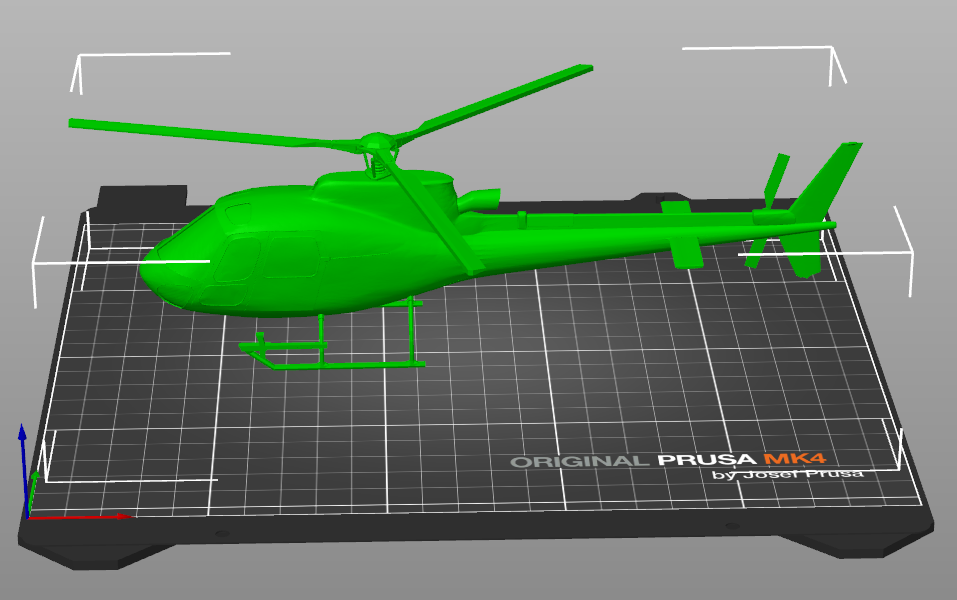 hélicoptère impression 3D