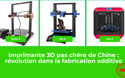 Imprimantes 3D Low Cost de Chine : Révolution en Fabrication Additive
